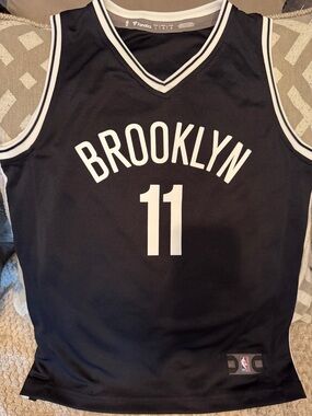 Fanatics Black Brooklyn #11 Basketball Jersey with White Trim